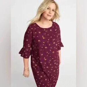 B Young Fall Patterned Dress  Casual Colorful Classic Fun  Medium